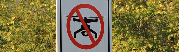 Schild no drone zone
