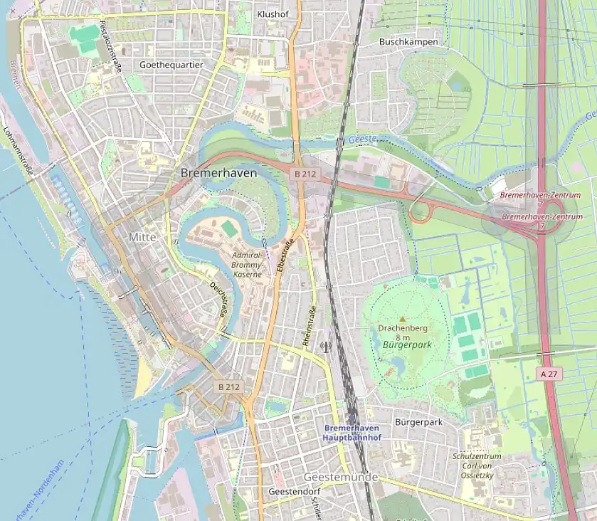 Geozone Bundesfernstra&szlig;en Bremerhaven