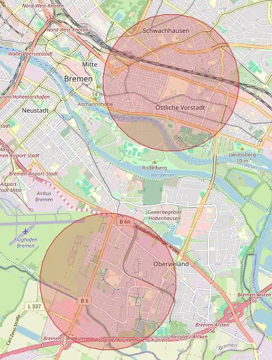 Geozone Flugplatz Klinikum Mitte, LDW