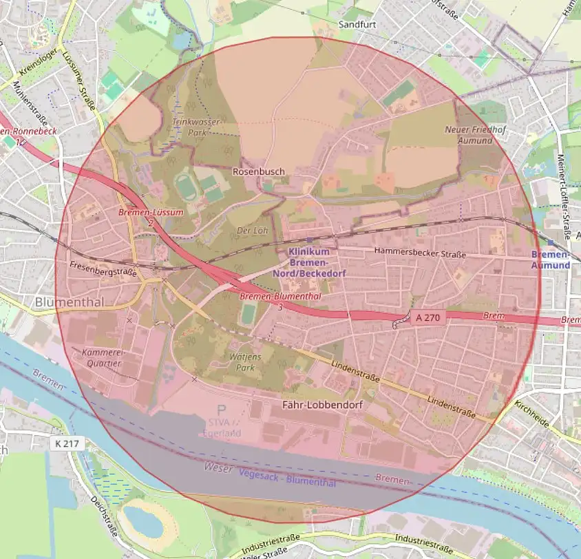 Geozone Flugplatz Klinikum Nord