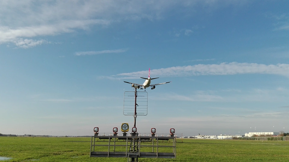 Flugzeug im Anflug
