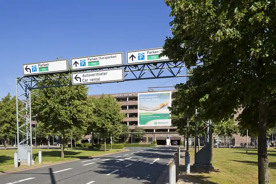Anfahrt zum Flughafen
