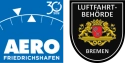 Logo Aero 2024 und Luftfahrtbehörde Bremen