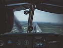Blick aus Cockpit auf Runway