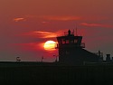 Sonnenaufgang am Flugplatz
